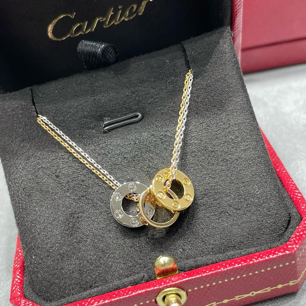 [Eterna Jewels]LOVE 6 DIAMOND PENDANT NECKLACE