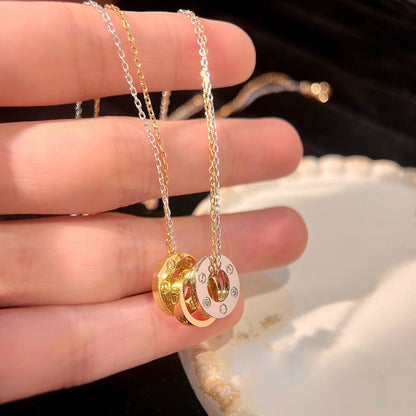 [Eterna Jewels]LOVE 6 DIAMOND PENDANT NECKLACE