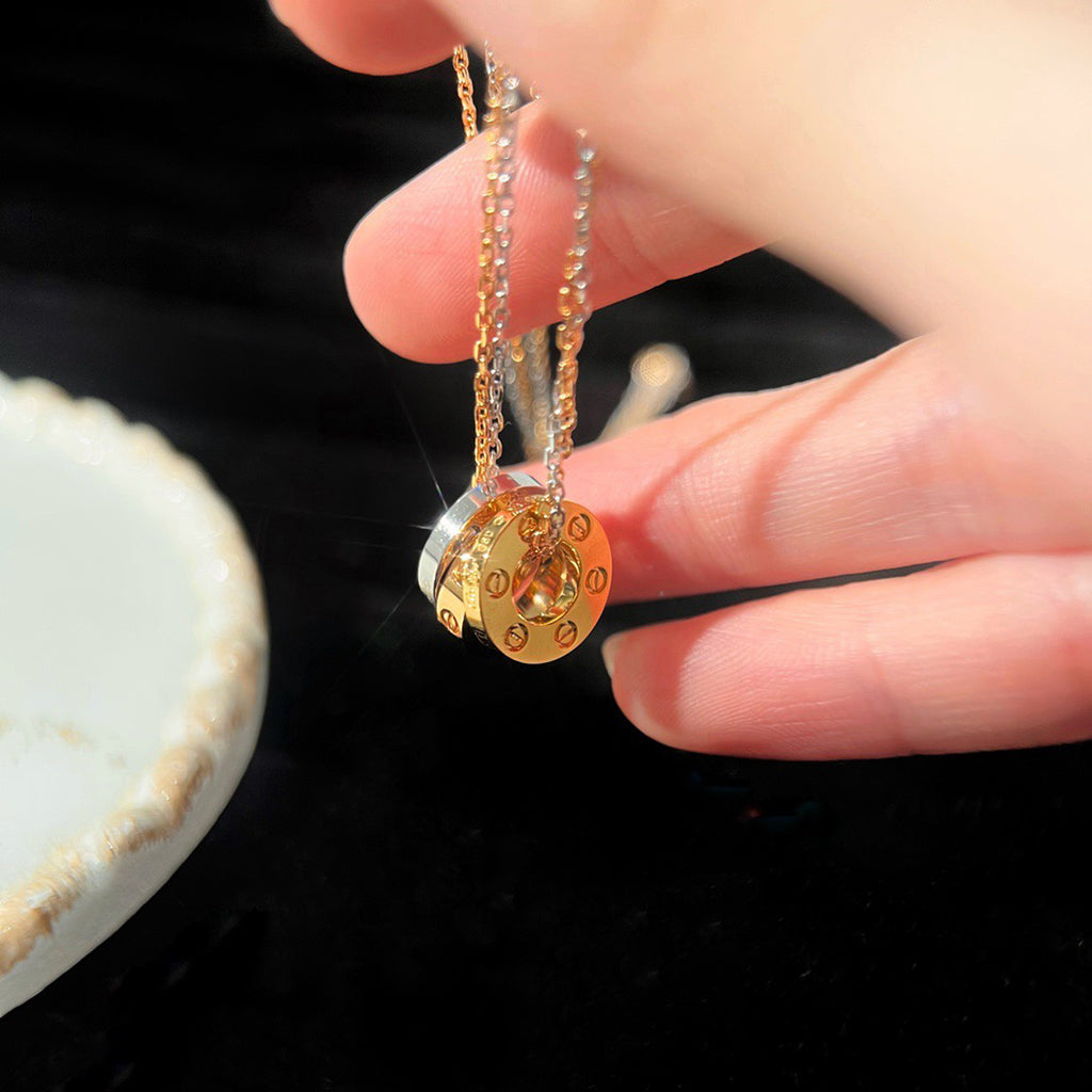 [Eterna Jewels]LOVE 6 DIAMOND PENDANT NECKLACE