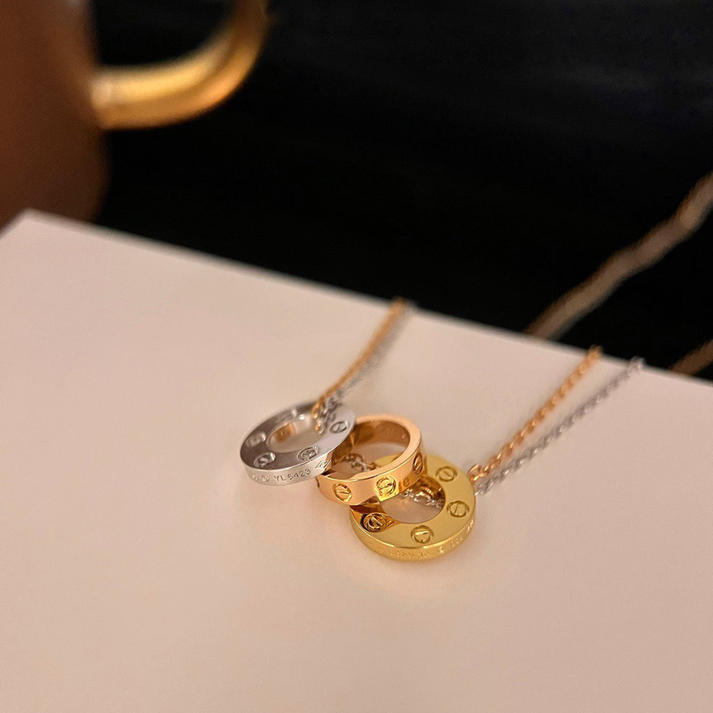 [Eterna Jewels]LOVE 6 DIAMOND PENDANT NECKLACE
