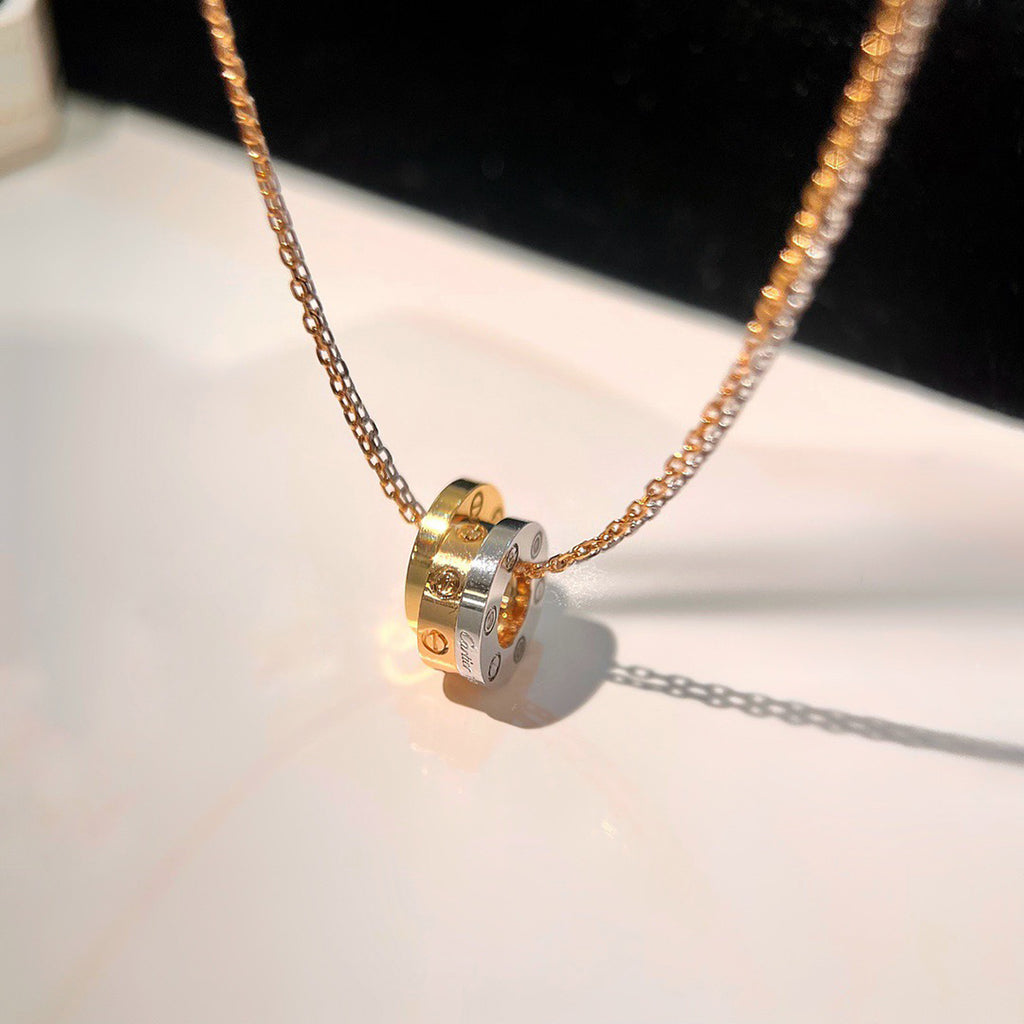 [Eterna Jewels]LOVE 6 DIAMOND PENDANT NECKLACE
