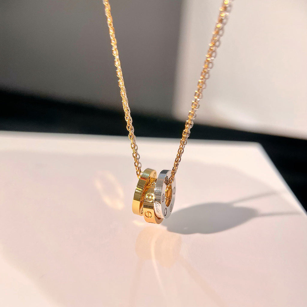 [Eterna Jewels]LOVE 6 DIAMOND PENDANT NECKLACE