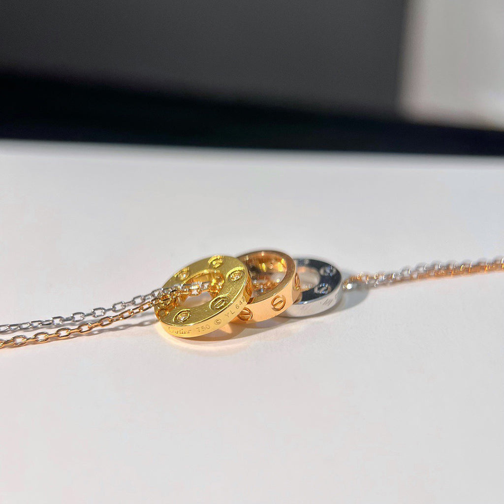 [Eterna Jewels]LOVE 6 DIAMOND PENDANT NECKLACE