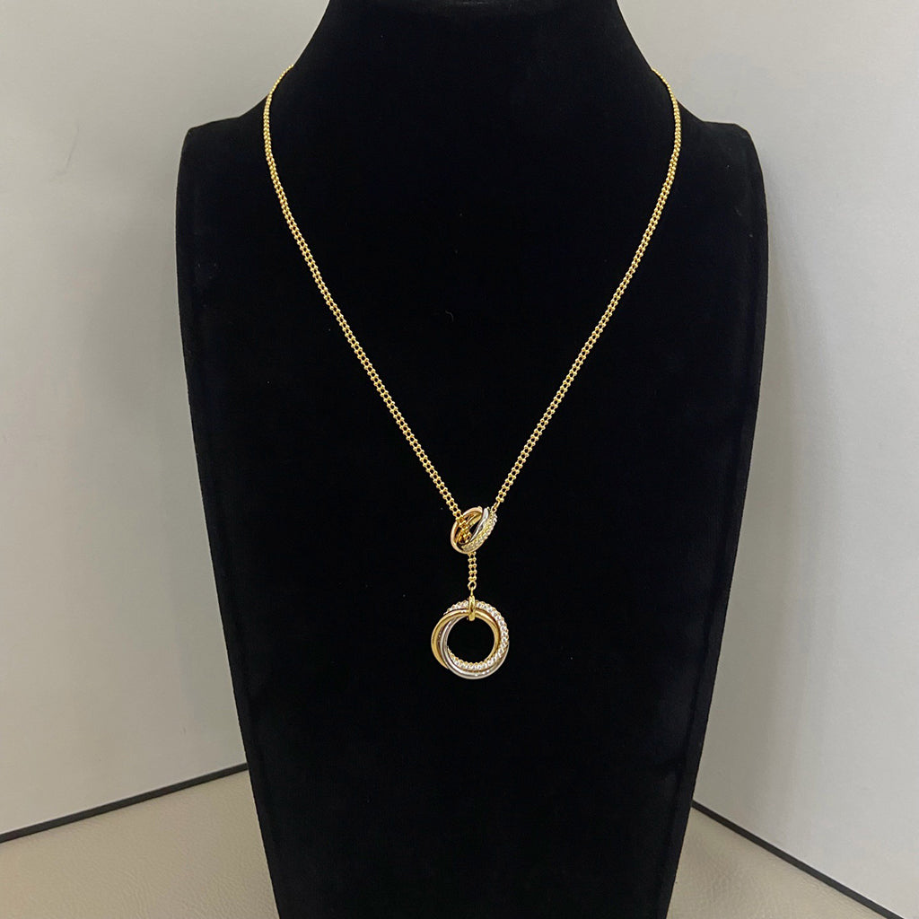 [Eterna Jewels]TRINITY DIAMONDS NECKLACE