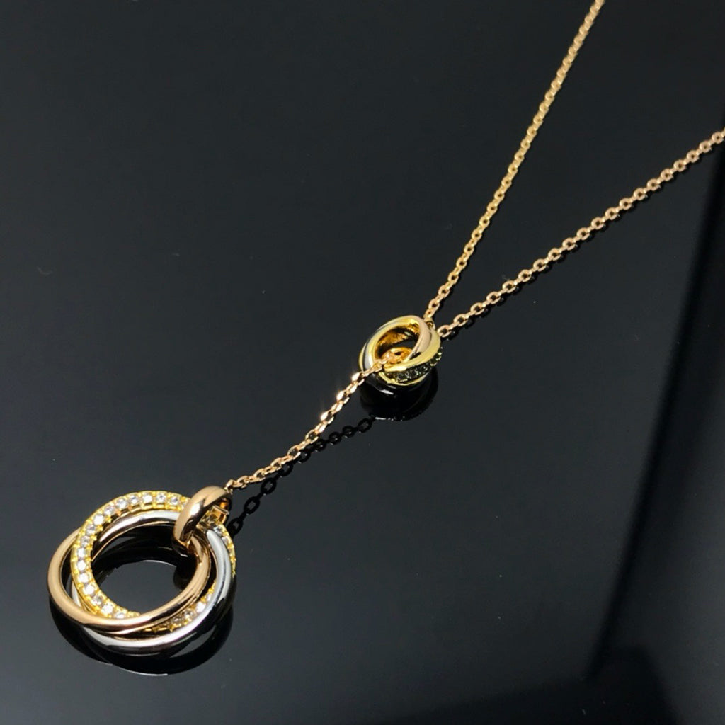 [Eterna Jewels]TRINITY DIAMONDS NECKLACE