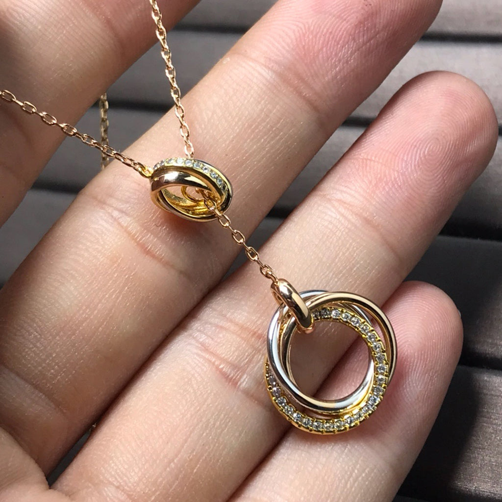 [Eterna Jewels]TRINITY DIAMONDS NECKLACE