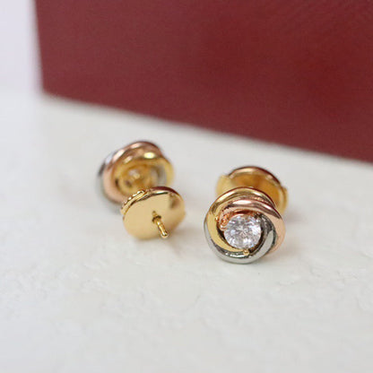 [Eterna Jewels]TRINITY STUD DIAMOND EARRINGS