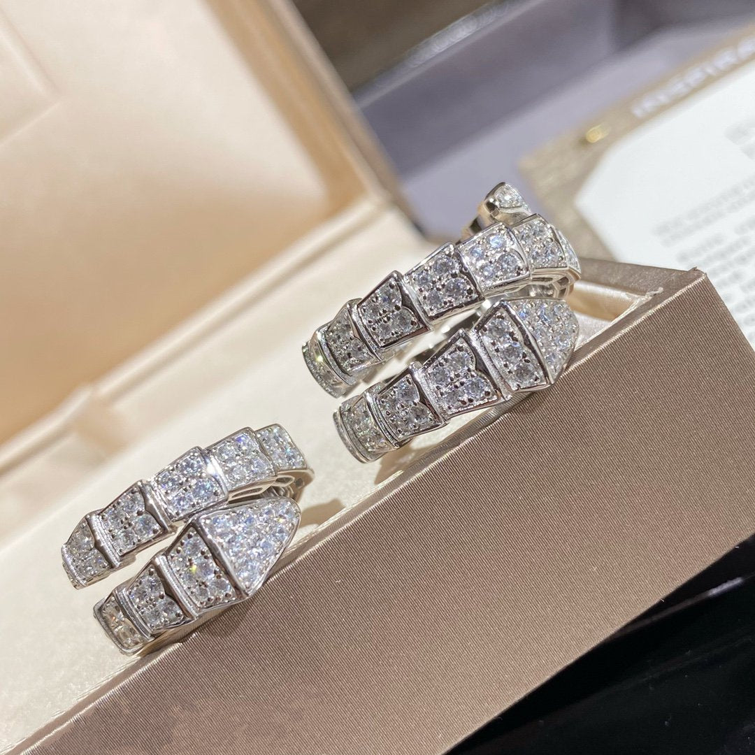 [Eterna Juwelen]SERPENTI DOPPELRING SILBER DIAMANT PAVÉ