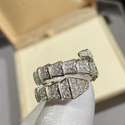[Eterna Juwelen]SERPENTI DOPPELRING SILBER DIAMANT PAVÉ