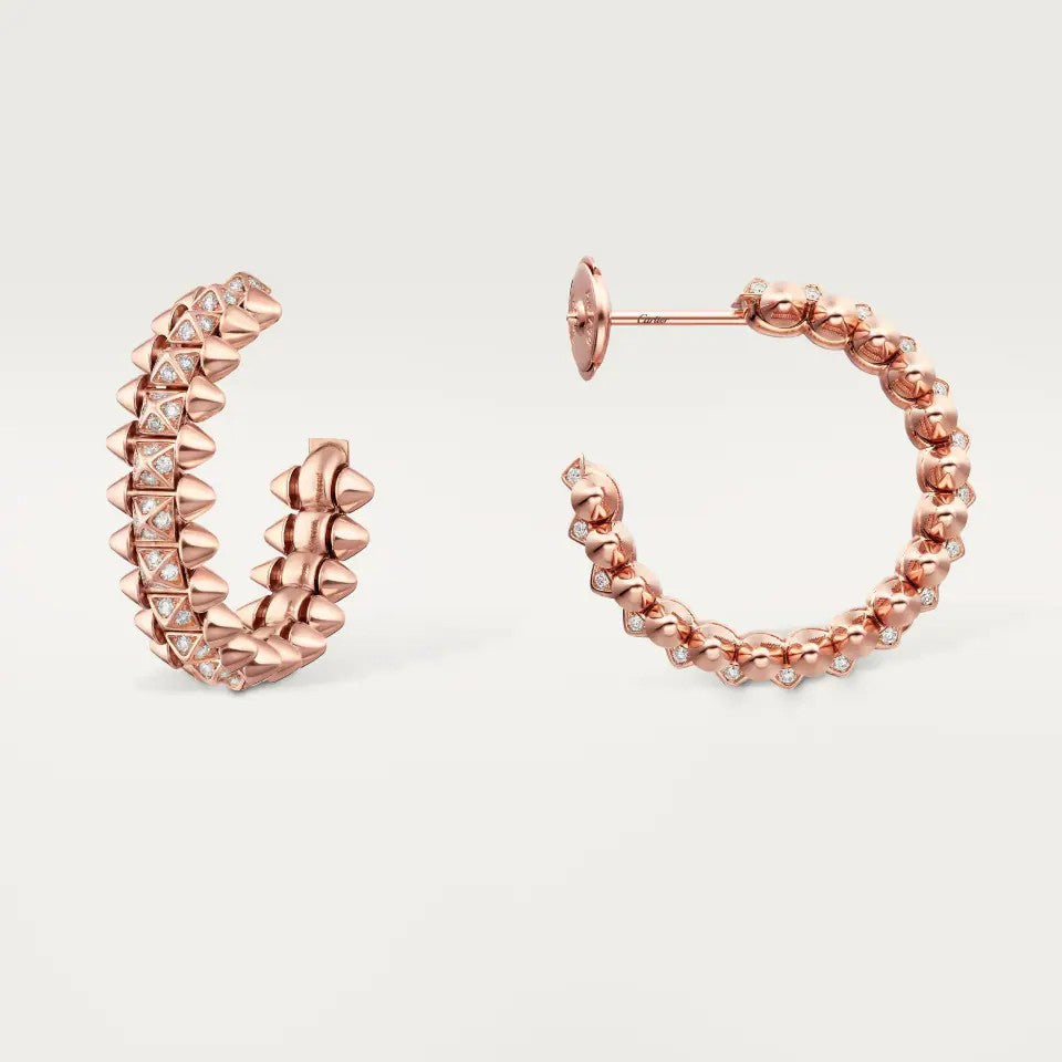 [Eterna Jewels]CLASH 6.4MM FULL DIAMOND SMALL EARRINGS