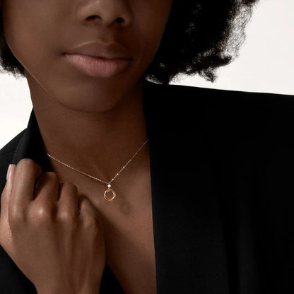 [Eterna Jewels]TRINITY  NECKLACE 1 DIAMOND