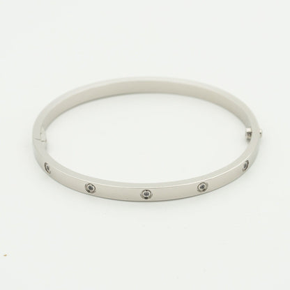 [エテルナジュエルズ]LOVEブレスレット 3.65mm 10ダイヤモンド