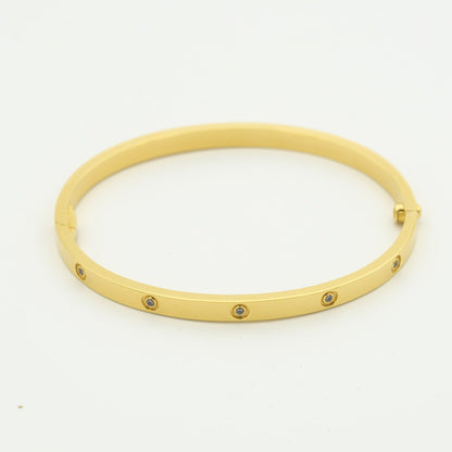 [エテルナジュエルズ]LOVEブレスレット 3.65mm 10ダイヤモンド