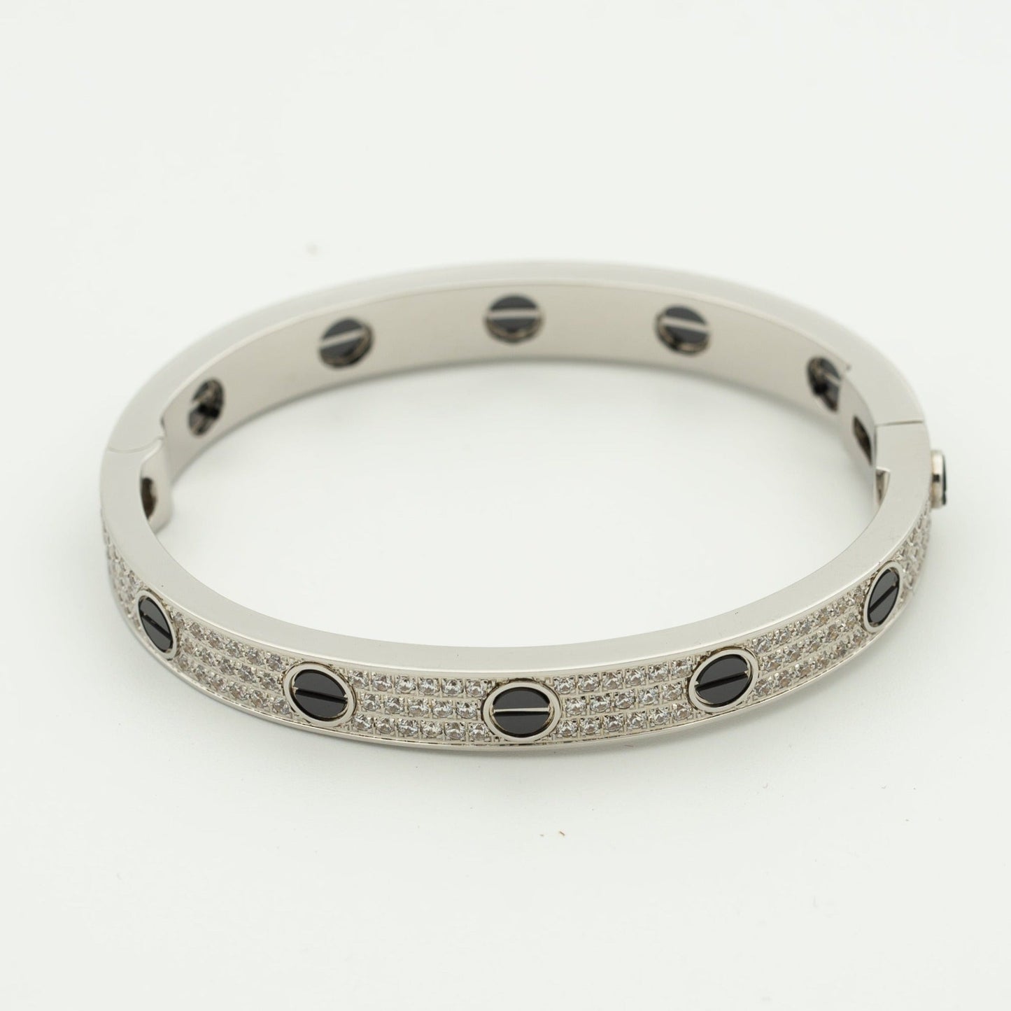 [Eterna Jewels]LOVE BRACELET 6.1MM DIAMOND-PAVED CERAMIC