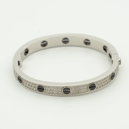 [Eterna Jewels]LOVE BRACELET 6.1MM DIAMOND-PAVED CERAMIC