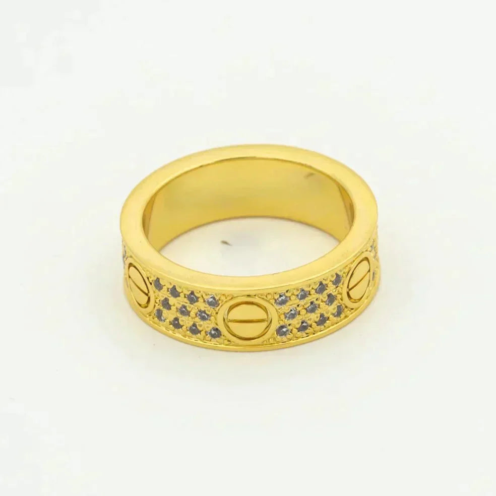 [Eterna Jewels]LOVE RING 5.5MM DIAMANTEN PFLASTERUNG