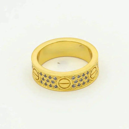 [Eterna Jewels]LOVE RING 5.5MM DIAMANTEN PFLASTERUNG