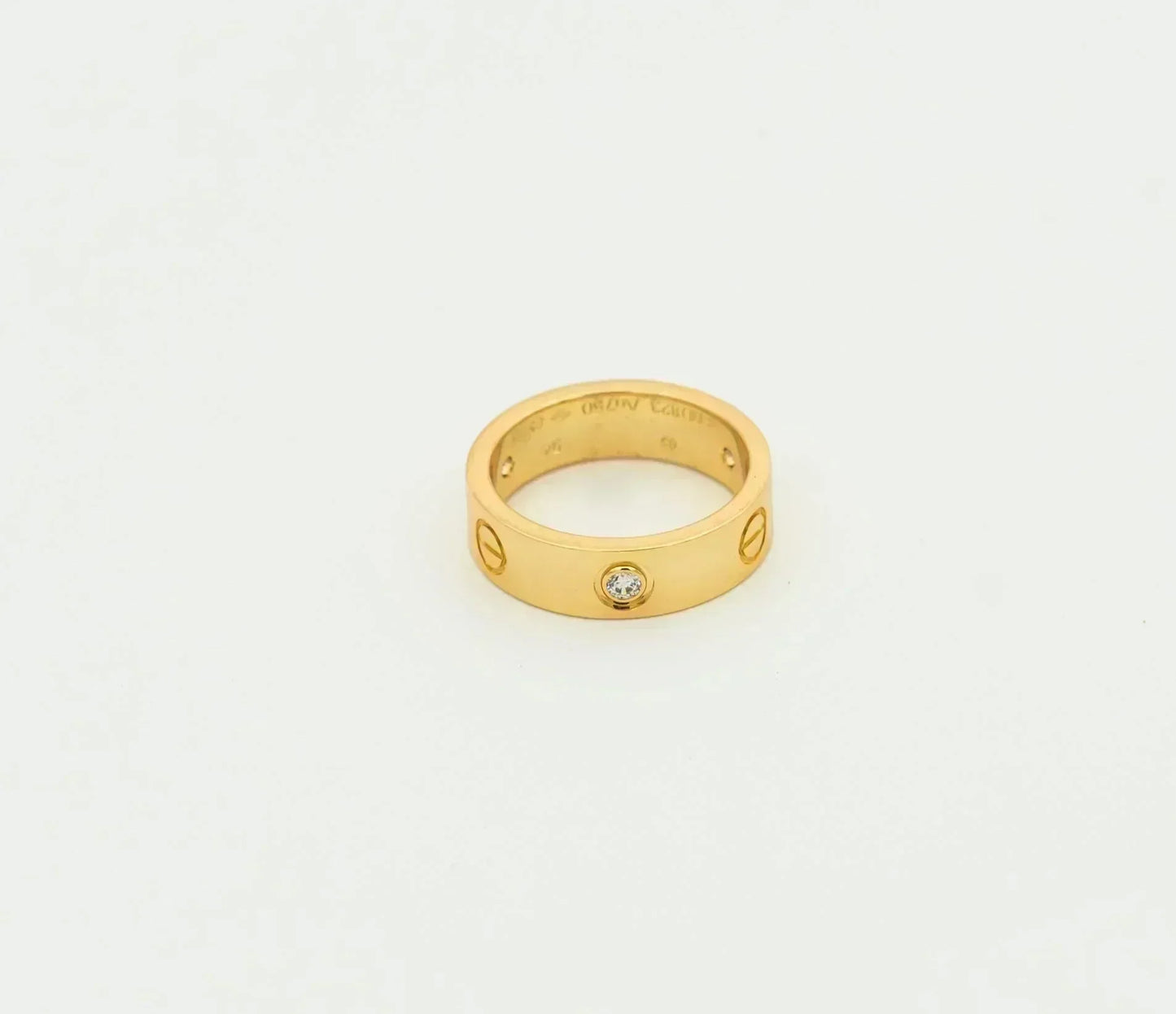 [Eterna Jewels]LIEBESRING 5.5MM 3 DIAMANTEN GOLD