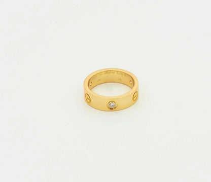 [Eterna Jewels]LIEBESRING 5.5MM 3 DIAMANTEN GOLD