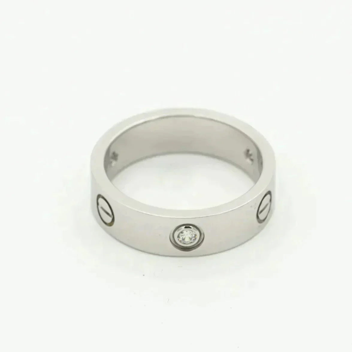[Eterna Jewels]LIEBESRING 5,5MM 3 DIAMANTEN SILBER