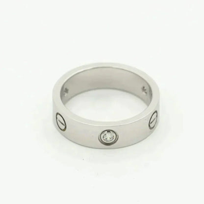 [Eterna Jewels]LIEBESRING 5,5MM 3 DIAMANTEN SILBER