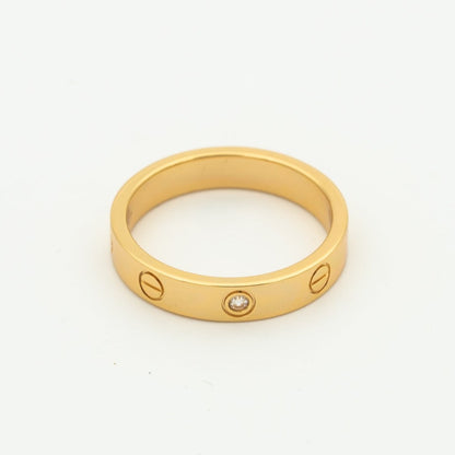 [Eterna Jewels]LOVE RING 4MM 1 DIAMANT ROSÉGOLD
