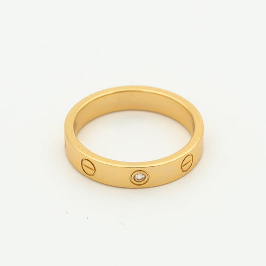 [Eterna Jewels]LOVE RING 4MM 1 DIAMANT ROSÉGOLD