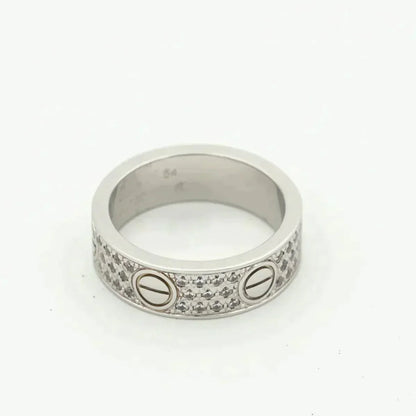 [Eterna Jewels]LOVE RING 5.5MM DIAMANTEN PFLASTERUNG