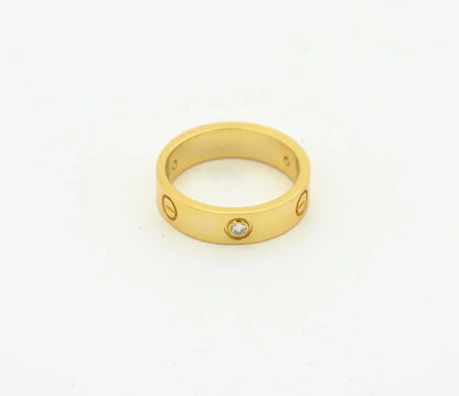 [Eterna Jewels]LOVE RING 4MM 1 DIAMANT GOLD