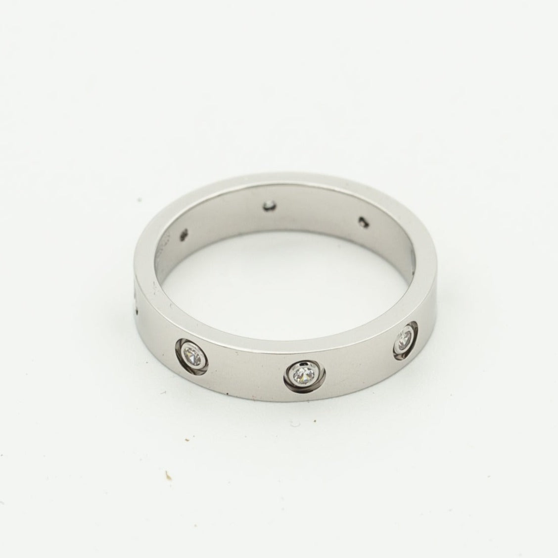 [Eterna Jewels]LIEBESRING 3.6MM 8 DIAMANTEN