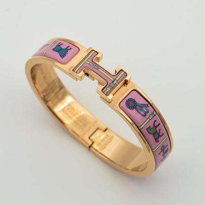 [Eterna Jewels]H ROSEGOLD ARMREIF ROSAFARBENE KERAMIK