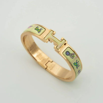 [Eterna Jewels]H ROSE GOLD ARMBAND CREAM KERAMIK