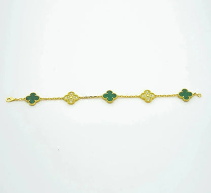 [Eterna Jewels] KLEEBRIEF 5 MOTIV MALACHIT-ARMBANDKOLLEKTION