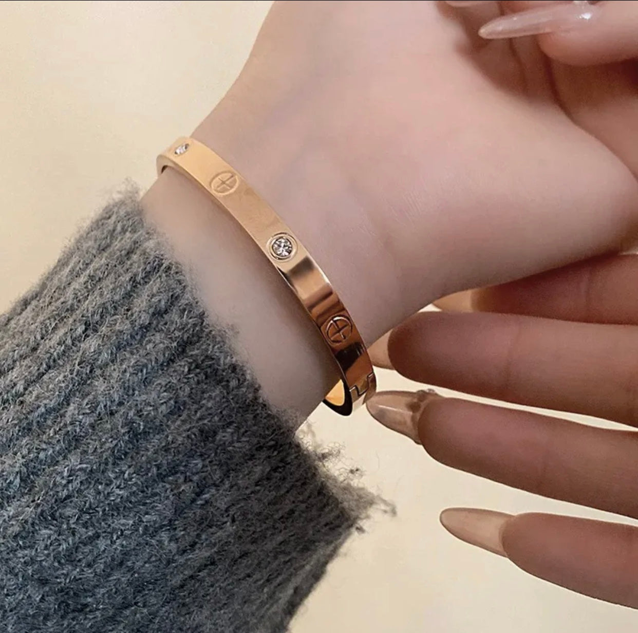 [Eterna Jewels]2026 REGENBOGEN LIEBE ARMBAND 6.1MM  10 DIAMANTEN