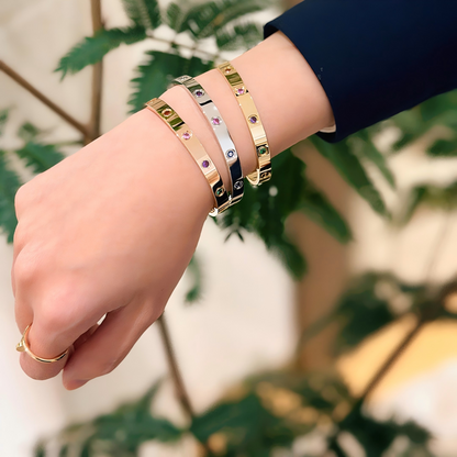 [Eterna Jewels]2026 RAINBOW LOVE BRACELET 6.1MM  10 DIAMONDS