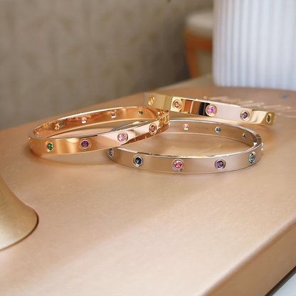 [Eterna Jewels]2026 RAINBOW LOVE BRACELET 6.1MM  10 DIAMONDS