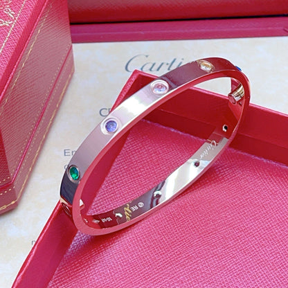 [Eterna Jewels]2026 REGENBOGEN LIEBE ARMBAND 6.1MM  10 DIAMANTEN