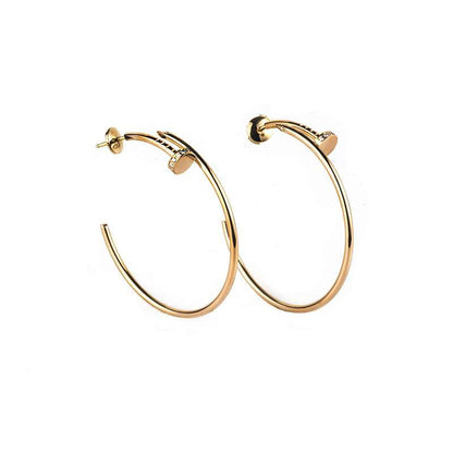 [Eterna Jewels]JUSTE OHRRINGE GOLD DIAMANTEN 1.8MM