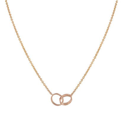 [Eterna Jewels]LIEBESKETTE DOPPELRING ROSÉGOLD