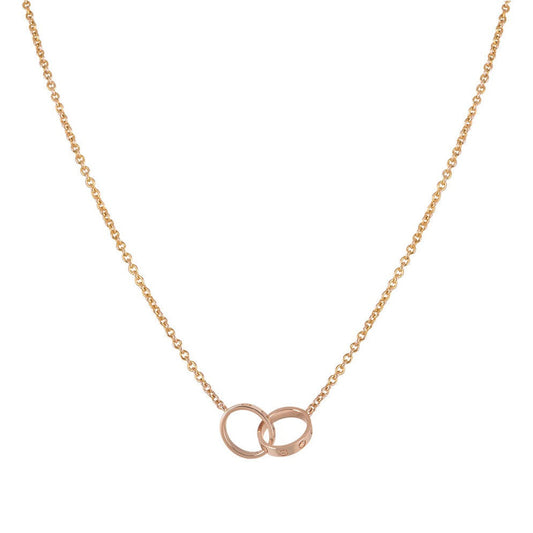 [Eterna Jewels]LIEBESKETTE DOPPELRING ROSÉGOLD