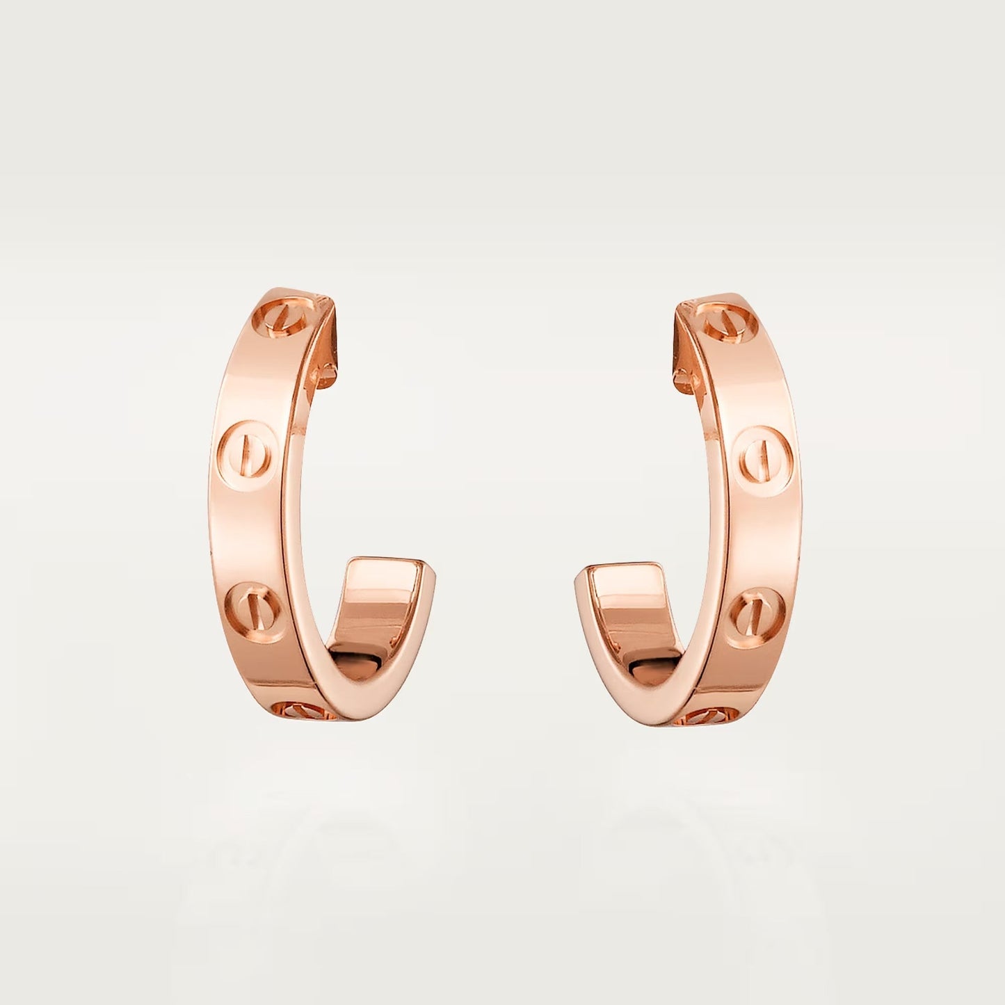 [Eterna Jewels]LOVE EARRINGS 2.65 MM NO DIAMOND SMALL