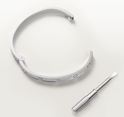 [Eterna Jewels]NEW-LOVE-4.8MM-Breite Diamantbesetztes Armband