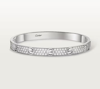 [Eterna Jewels]NEU-LIEBE-6.1MM-Breites Diamantbesetztes Armband