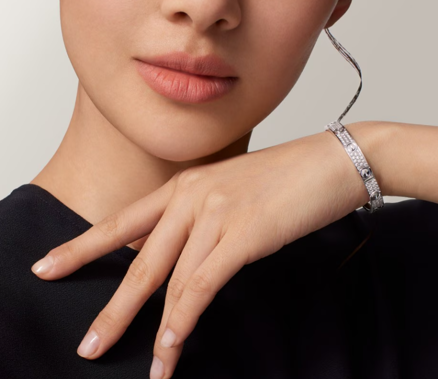 [Eterna Jewels]NEU-LIEBE-6.1MM-Breites Diamantbesetztes Armband