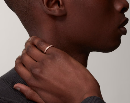 [Eterna Jewels]LOVE RING 2,6 mm breiter Vollbesetzter Ring Roségold