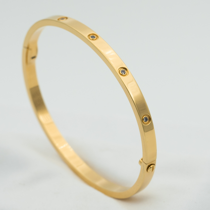 [エテルナジュエルズ]LOVEブレスレット 3.65mm 10ダイヤモンド