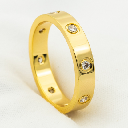 [Eterna Jewels]LIEBESRING 3.6MM 8 DIAMANTEN