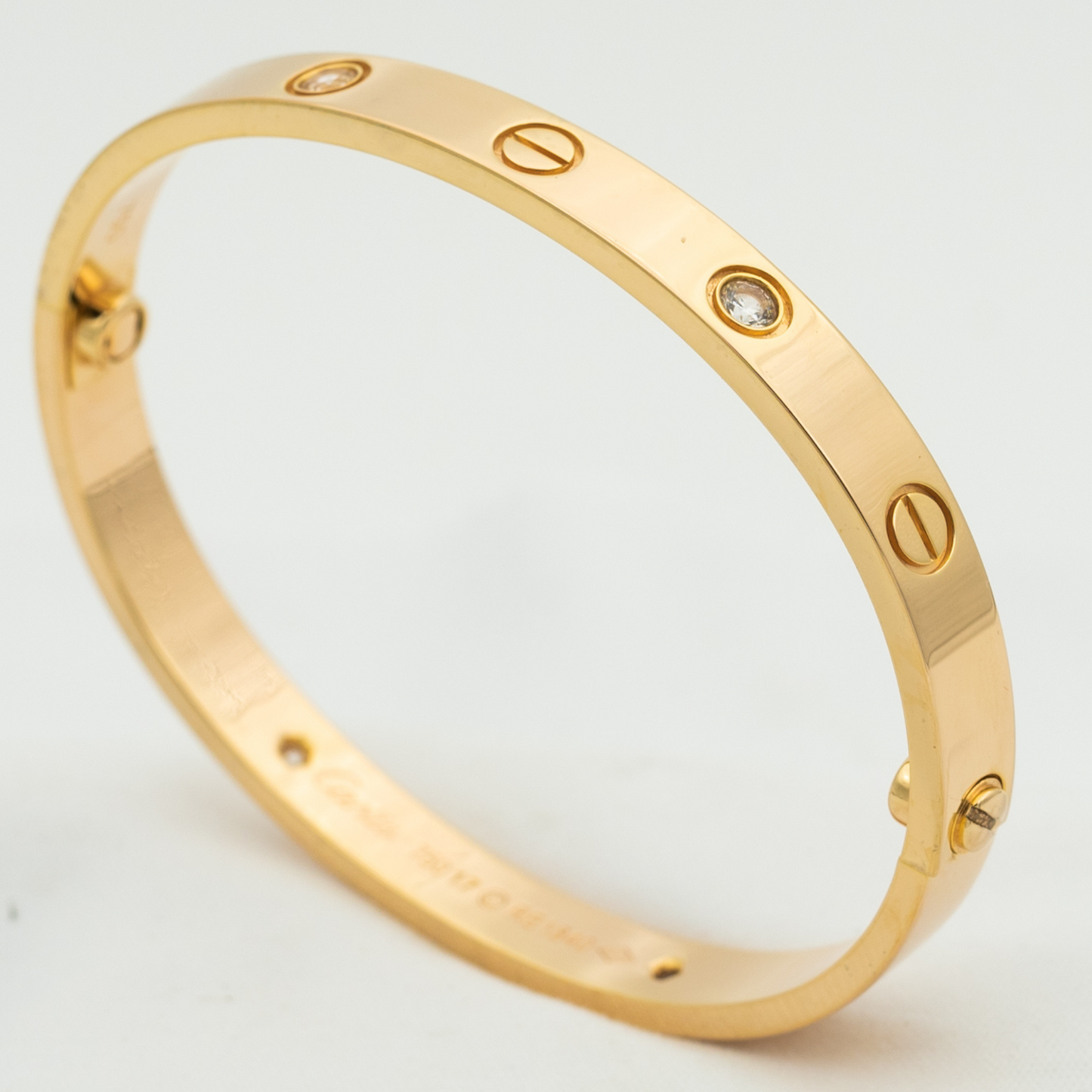 [Eterna Jewels]LIEBESARMBAND 6.1MM 4 DIAMANTEN