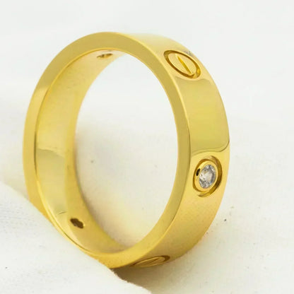 [Eterna Jewels]LIEBESRING 5.5MM 3 DIAMANTEN GOLD