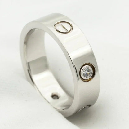 [Eterna Jewels]LIEBESRING 5,5MM 3 DIAMANTEN SILBER